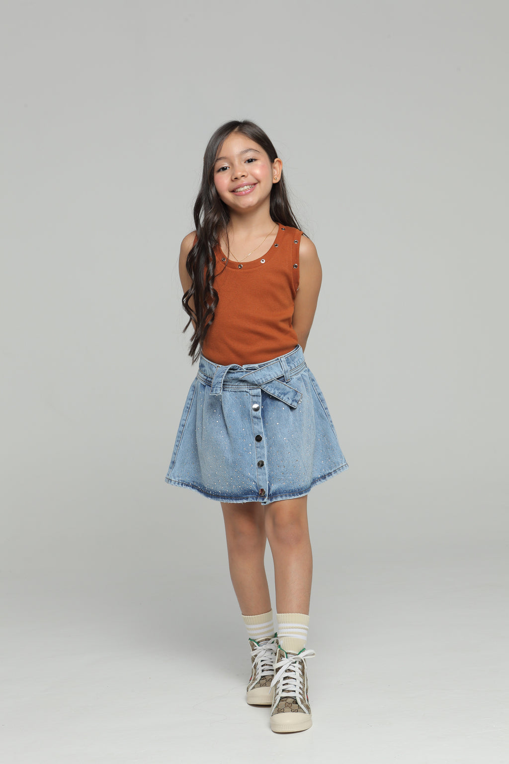 Conjunto Niña Glamour Terracota