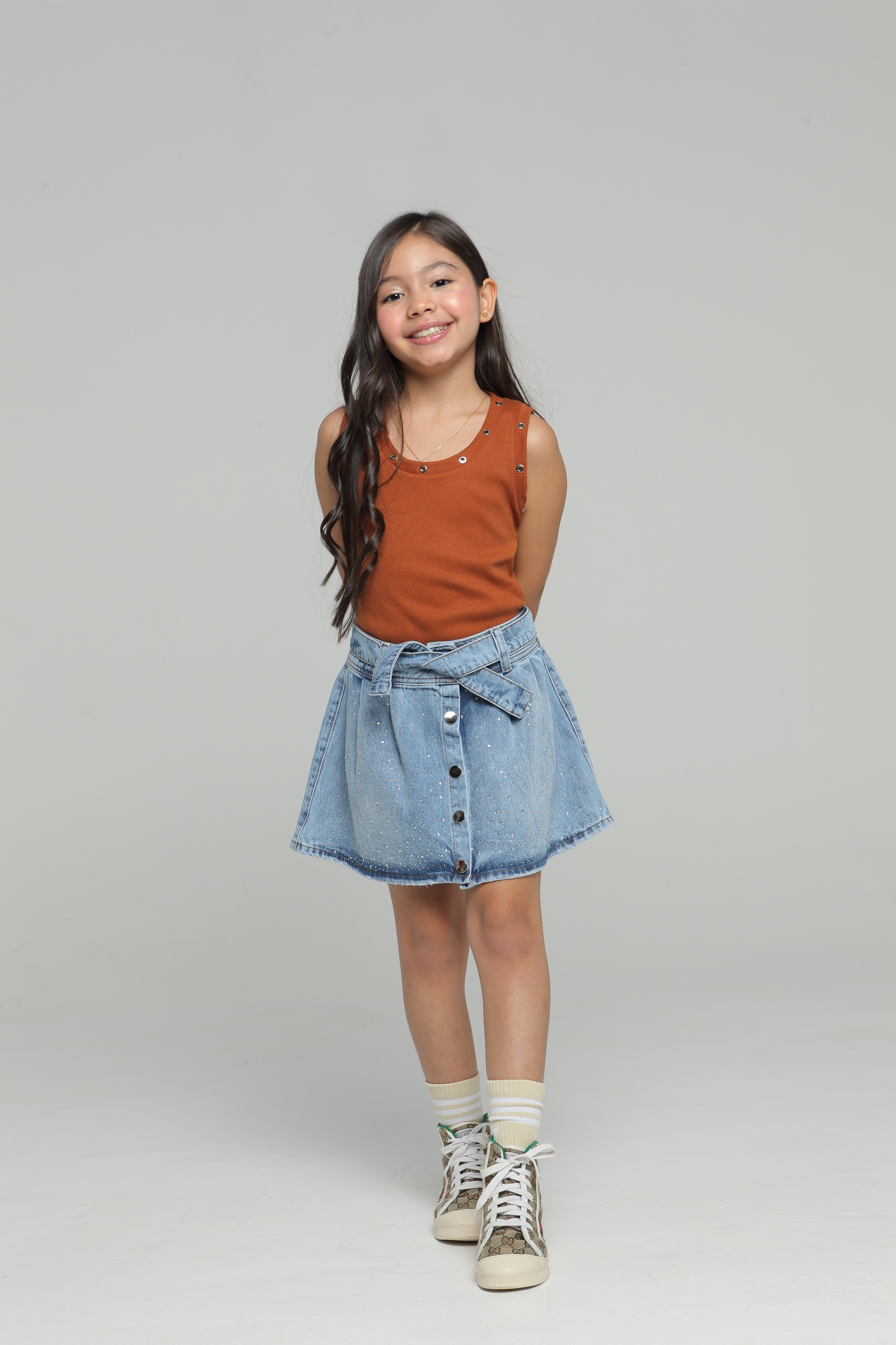Conjunto Niña Glamour Terracota