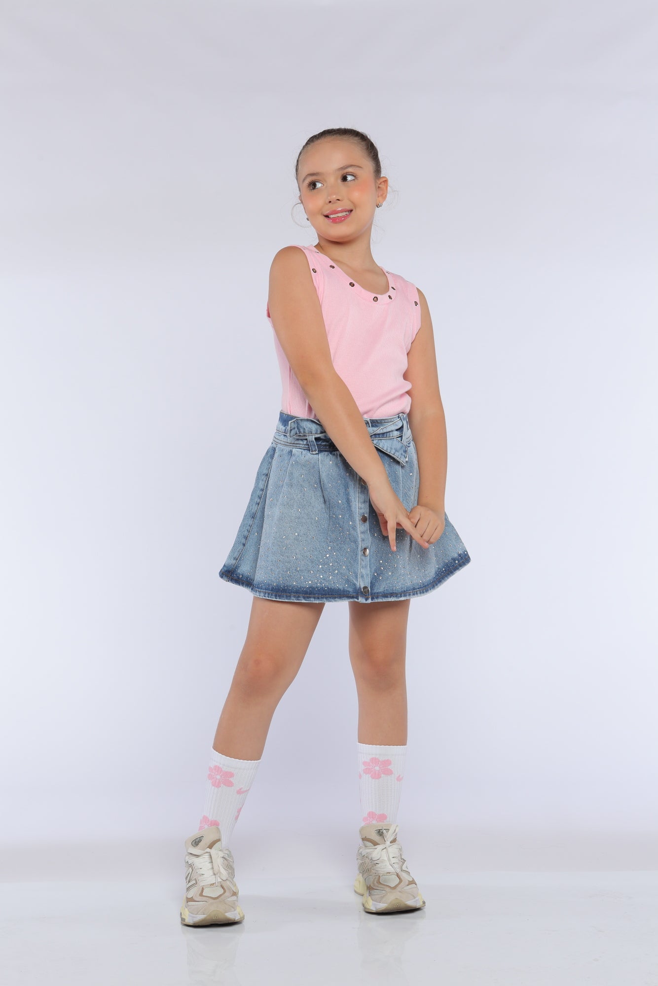 Conjunto Niña Glamour Rosado