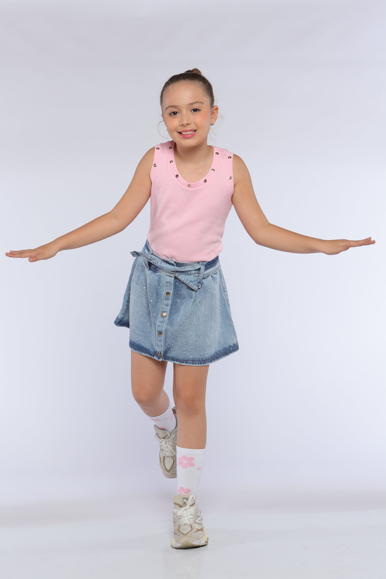 Conjunto Niña Glamour Rosado
