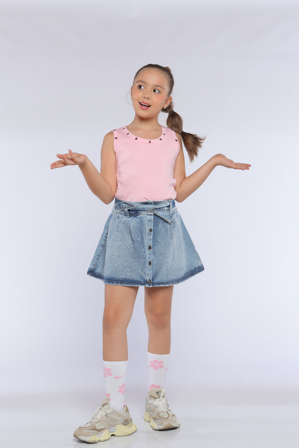 Conjunto Niña Glamour Rosado