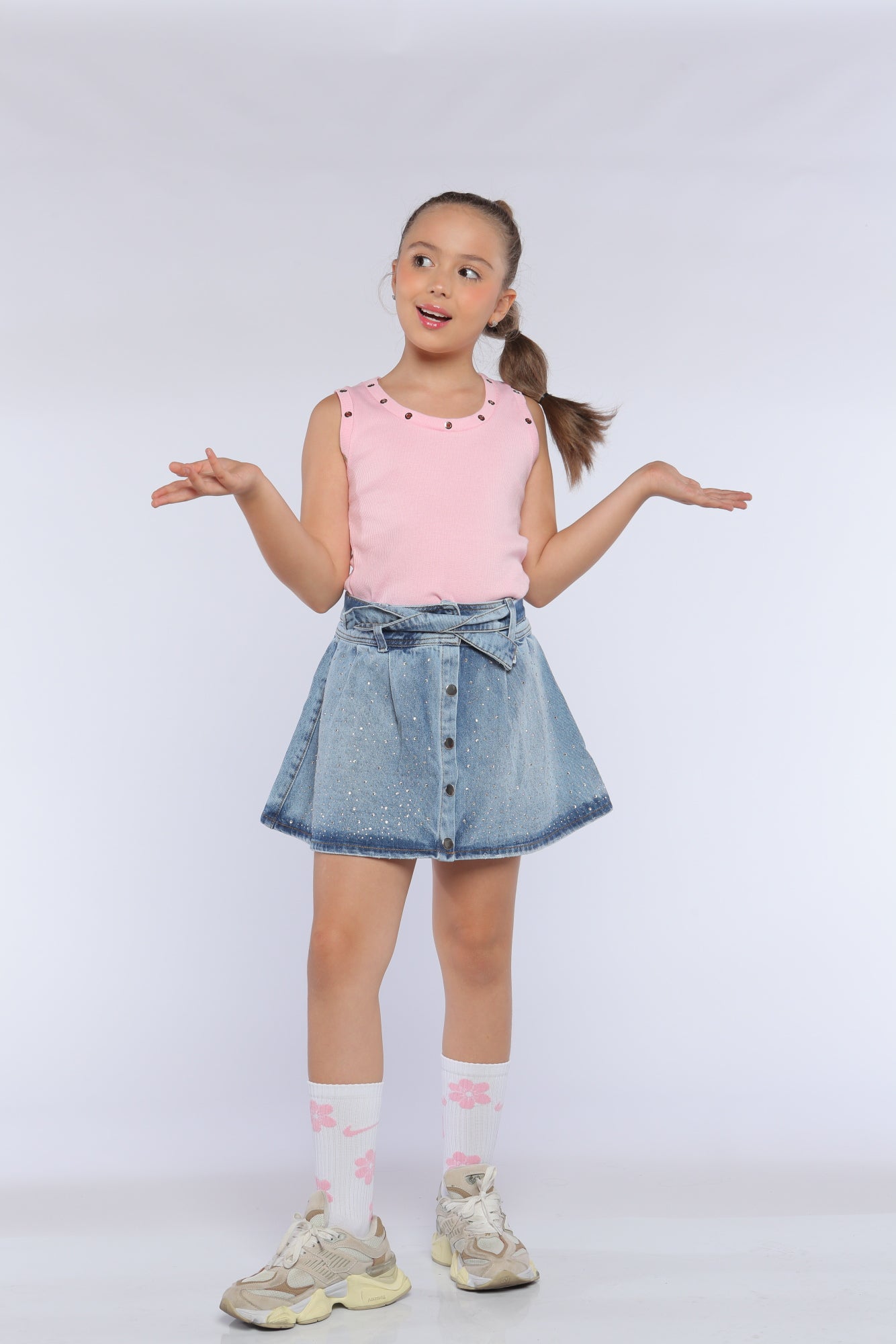 Conjunto Niña Glamour Rosado