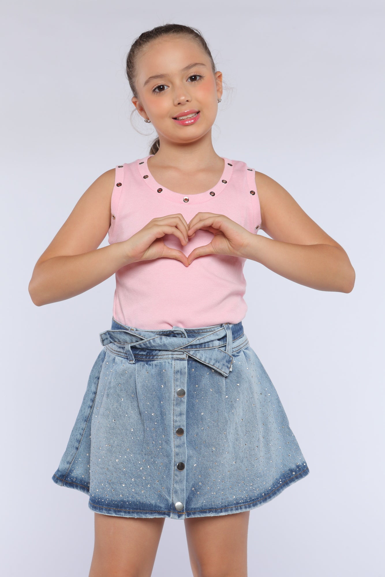 Conjunto Niña Glamour Rosado