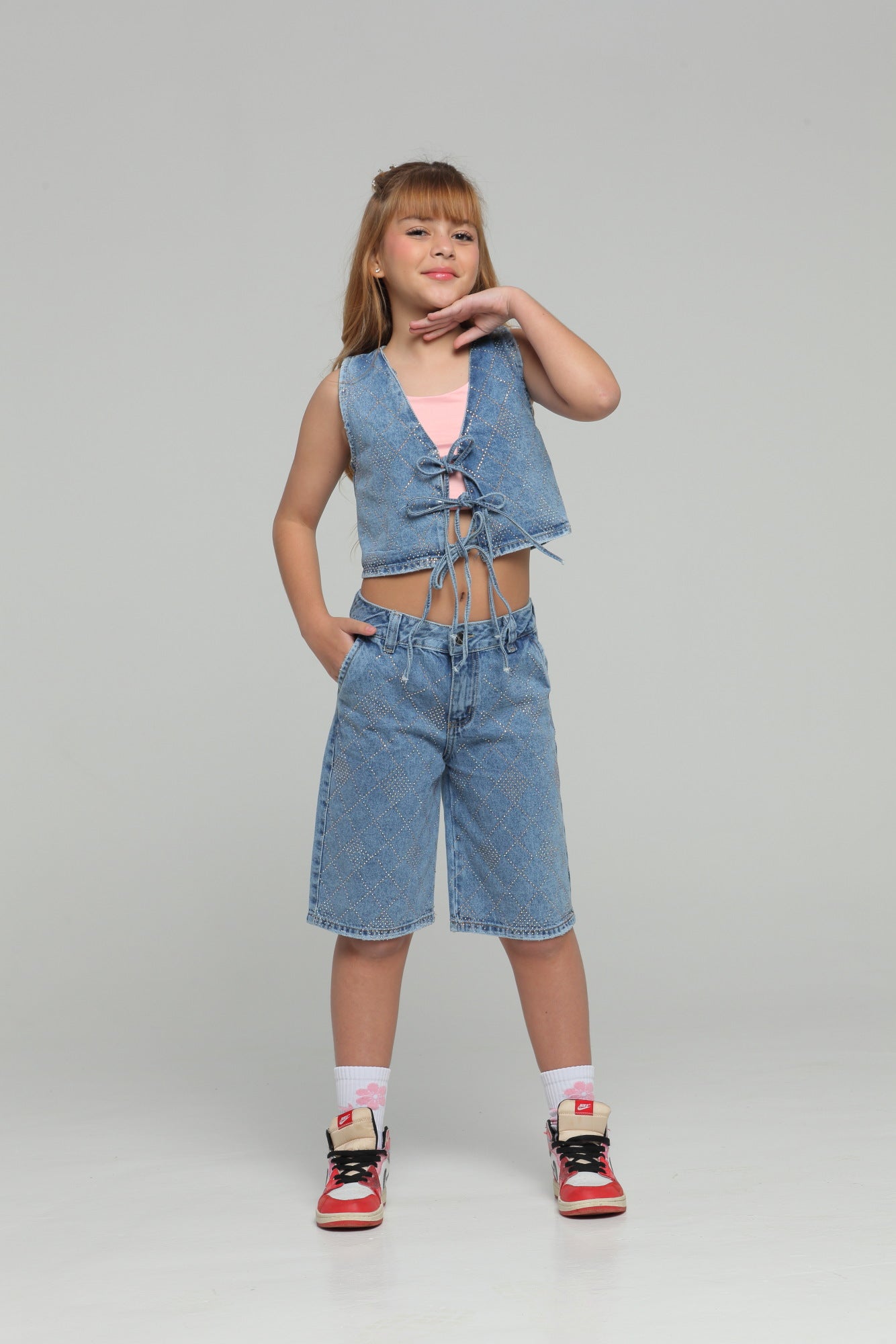 Conjunto Trio Azul Brillo Baker