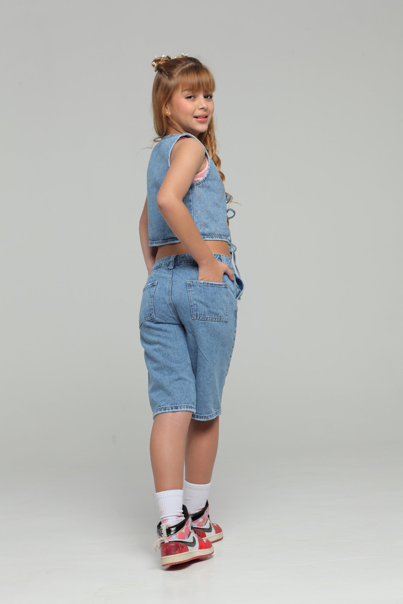 Conjunto Trio Azul Brillo Baker