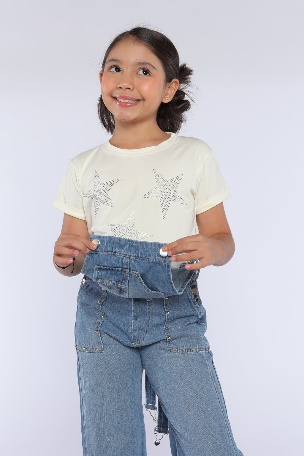 Conjunto De Overol Encantadora Marfil