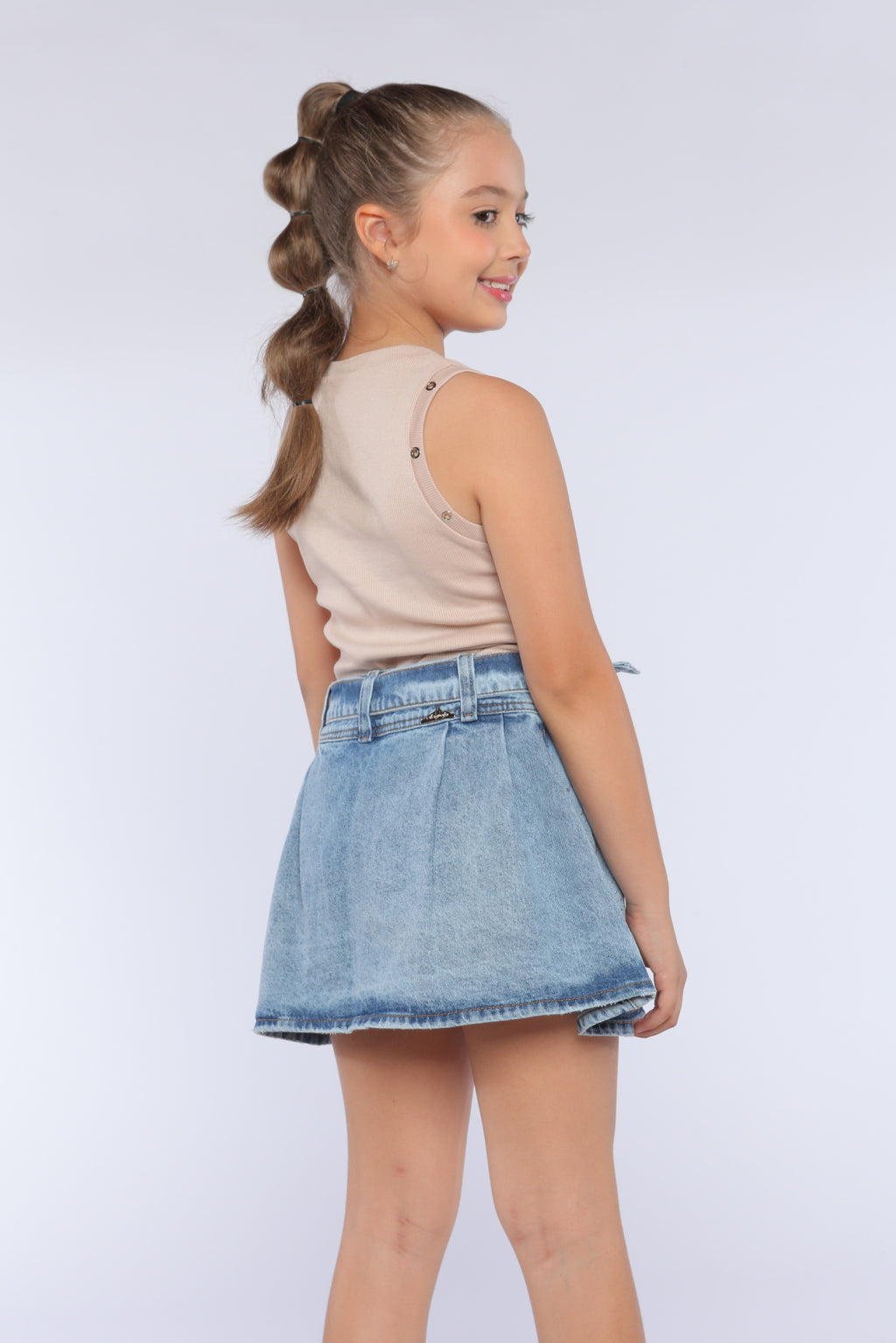 Conjunto Niña Glamour Beige