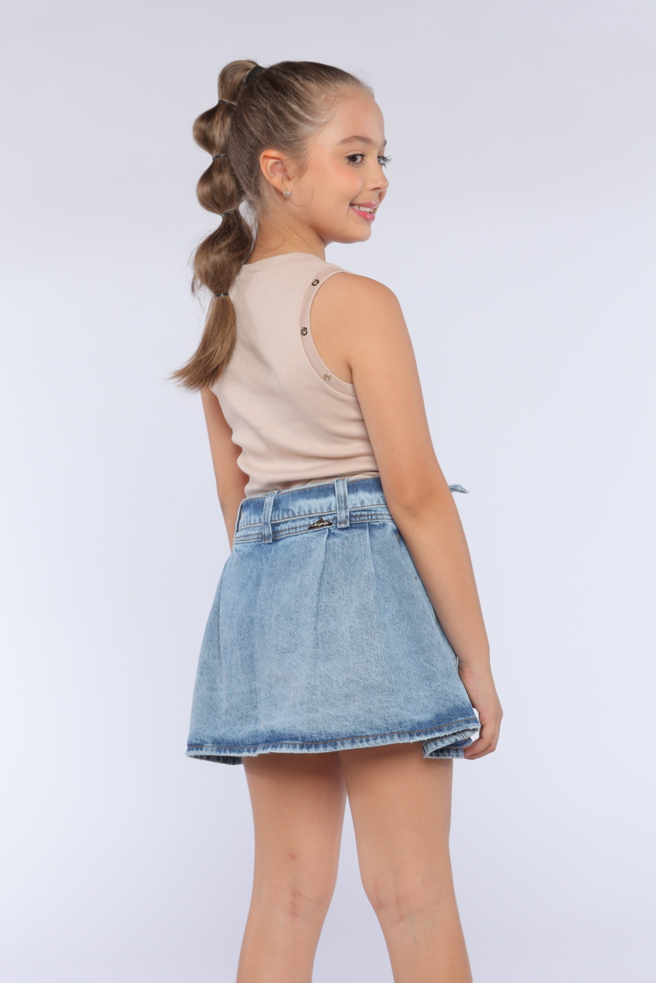 Conjunto Niña Glamour Beige