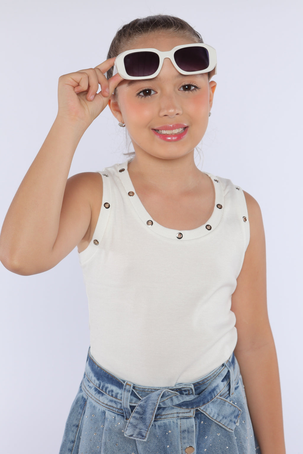 Conjunto Niña Glamour Blanco