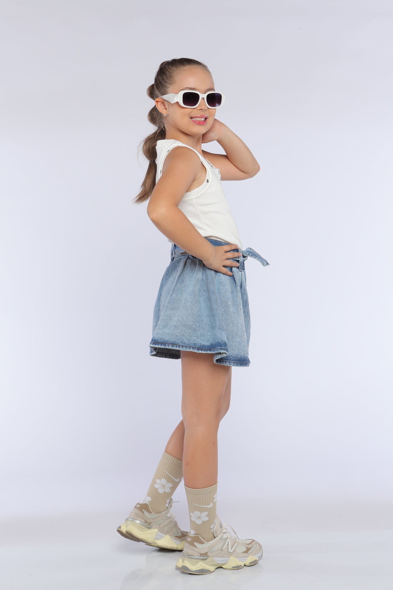 Conjunto Niña Glamour Blanco