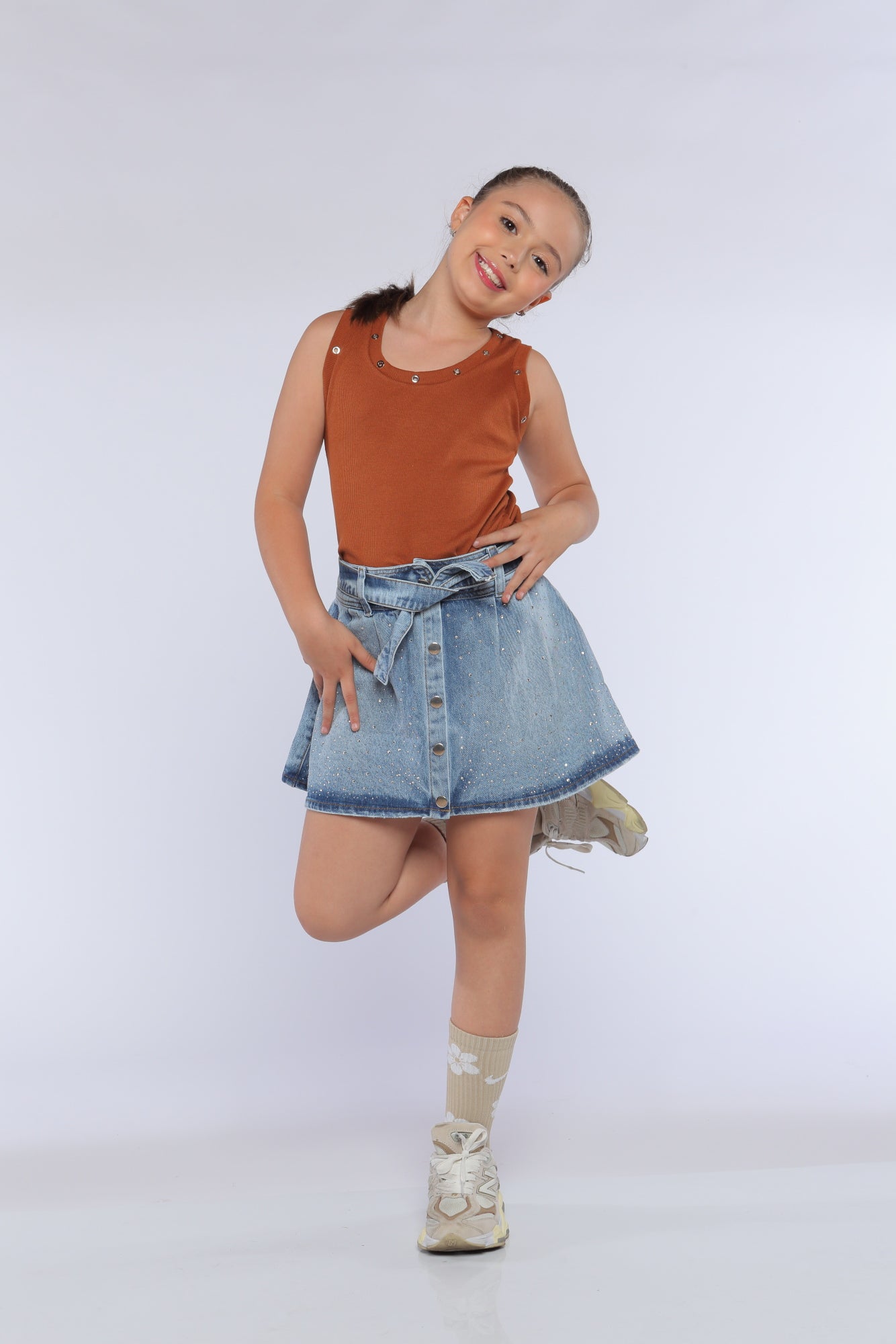 Conjunto Niña Glamour Terracota