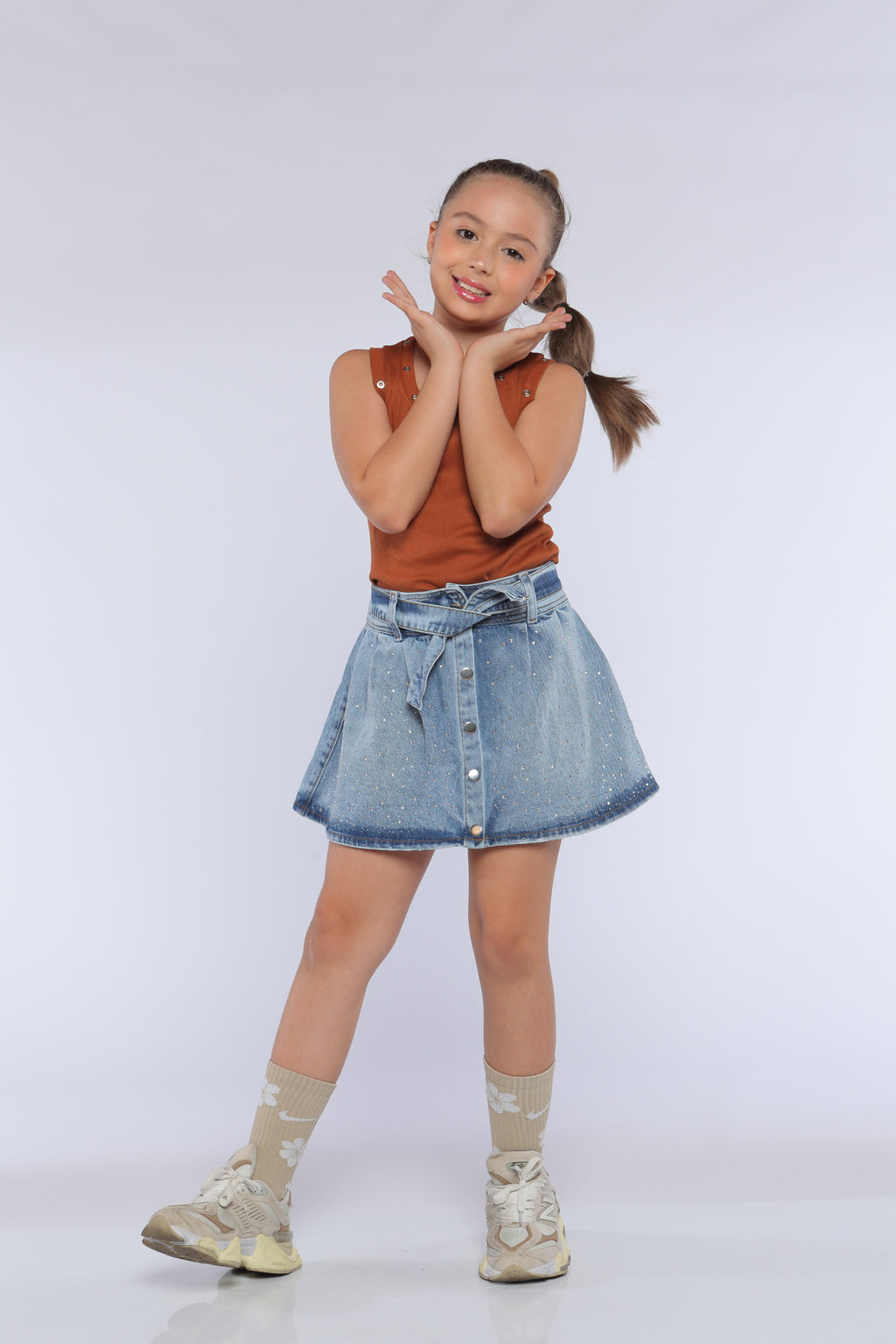 Conjunto Niña Glamour Terracota