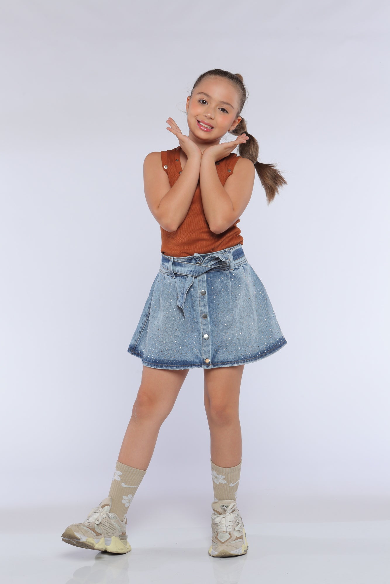 Conjunto Niña Glamour Terracota