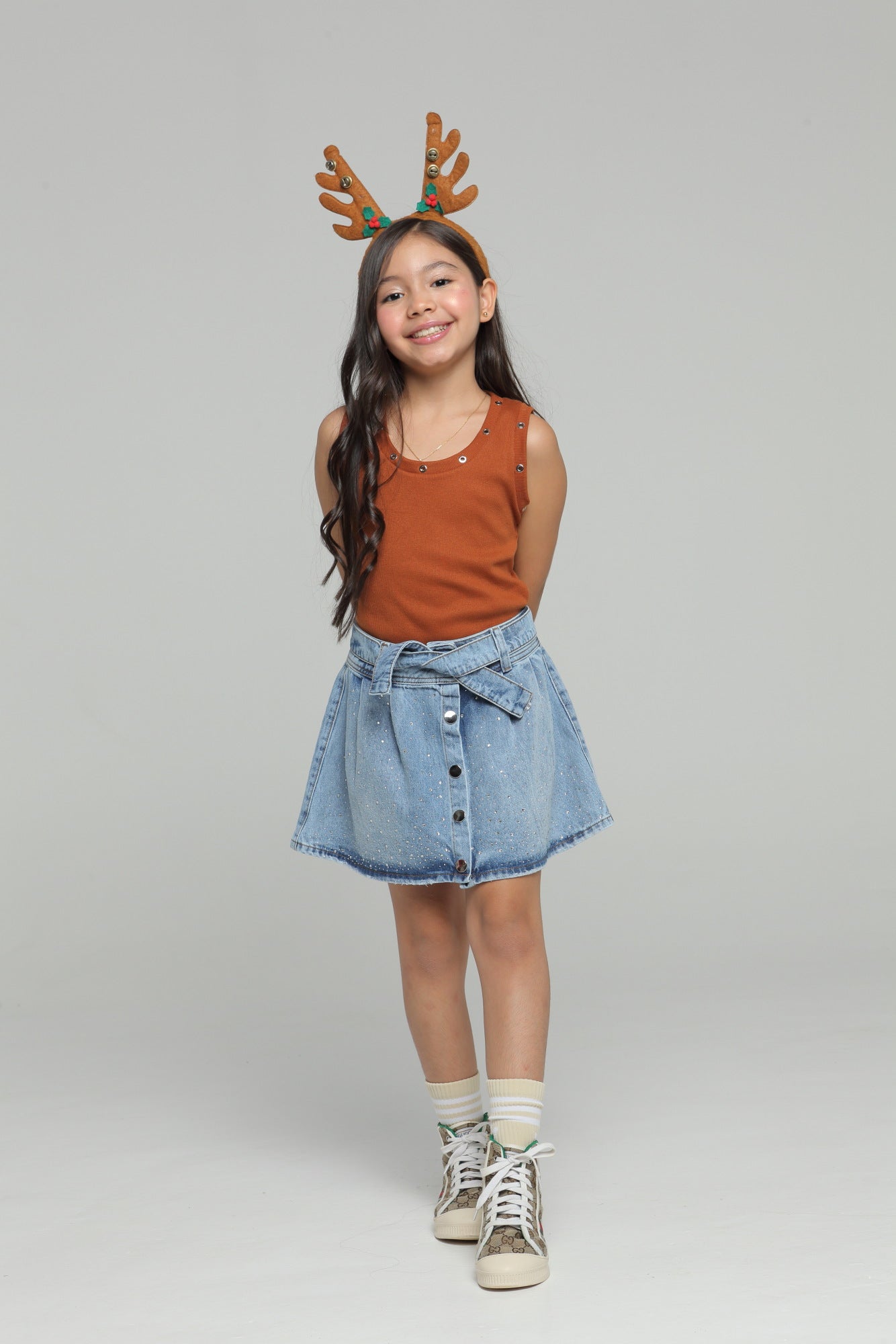 Conjunto Niña Glamour Terracota