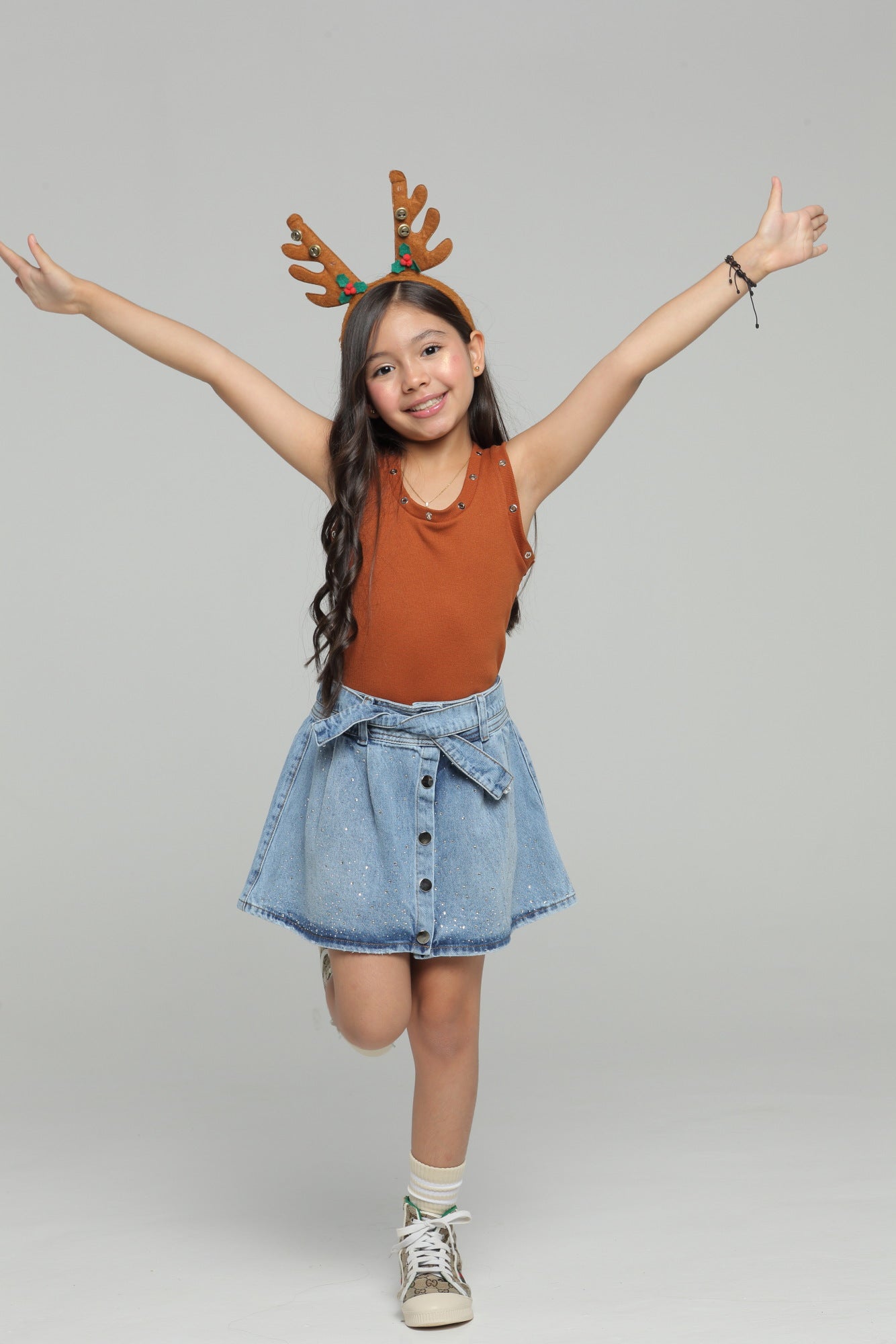 Conjunto Niña Glamour Terracota